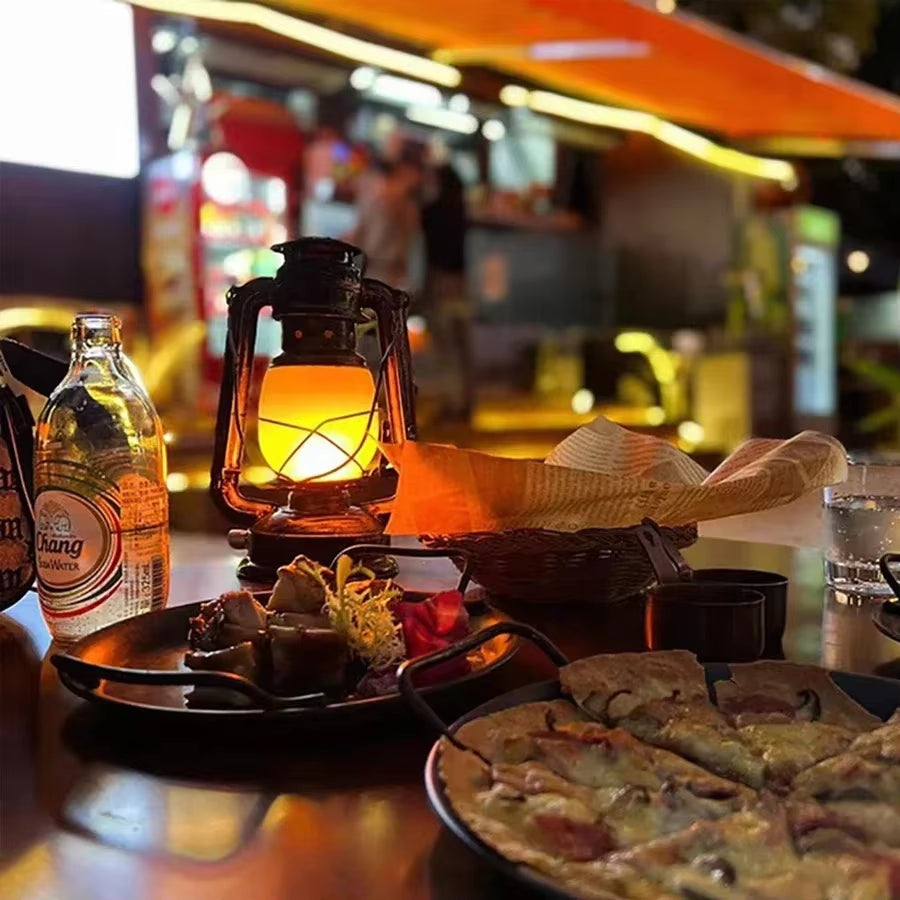 Vintage-Style LED Lantern