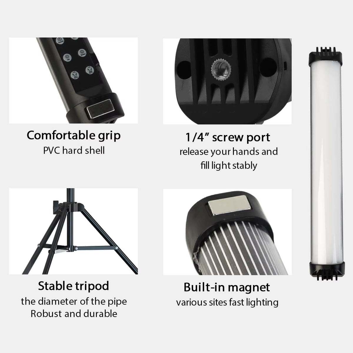 30cm RGB Magnetic Light Stick