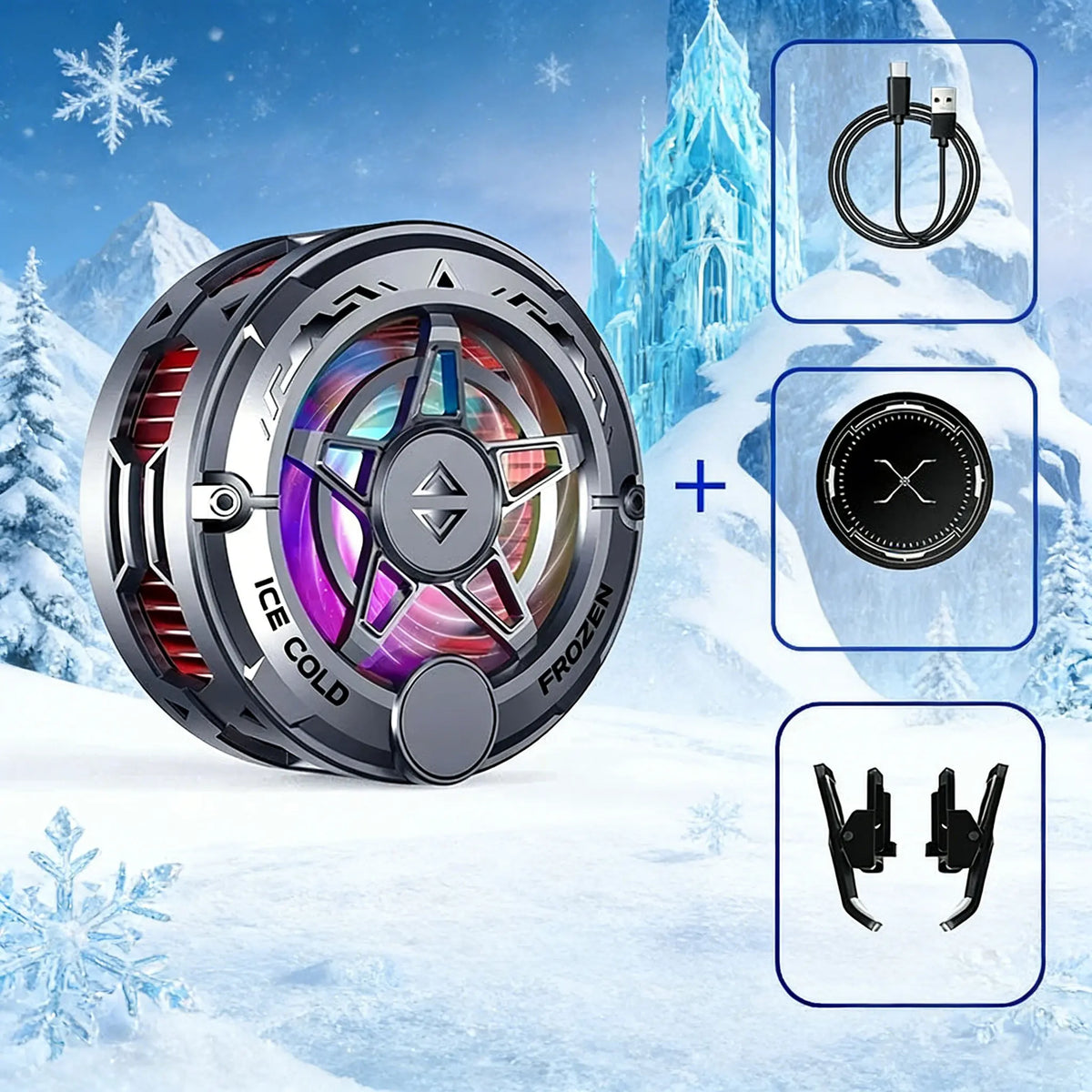 Magnetic RGB Phone Cooler