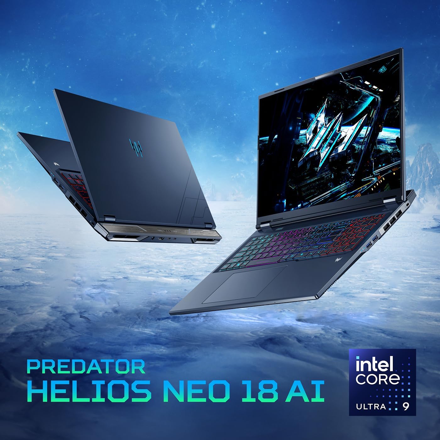 Acer Predator Helios Neo 18 AI Gaming Laptop | Intel Core Ultra 9 Processor 275HX | NVIDIA Geforce RTX 5070 Ti | 18" WQXGA 240Hz G-SYNC | 32GB DDR5 | 2TB Gen 4 SSD | Killer Wi-Fi 6E | PHN18-72-9474