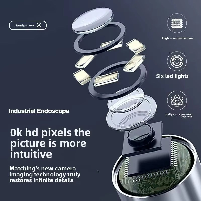 Articulating Snake Inspection Camera for Phone (USB-C, Two-Way Tip)