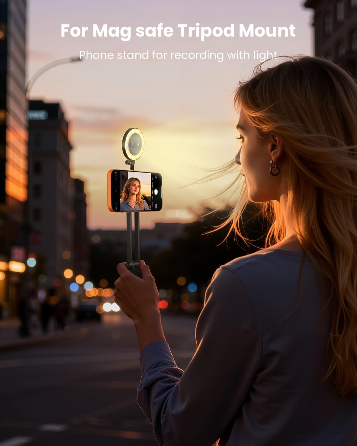 2-in-1 Magnetic Selfie Light Tripod for iPhone