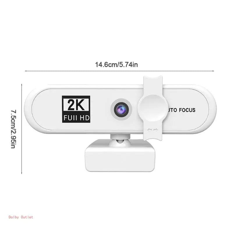 Autofocus Webcam with Microphone for Streaming & Video Calls