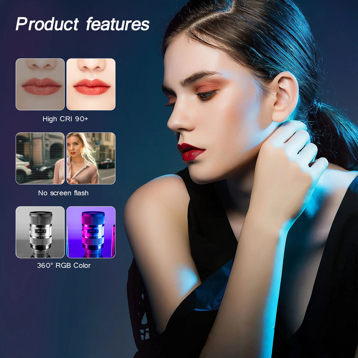 Pocket RGB Video Light Panel (Magnetic Back)