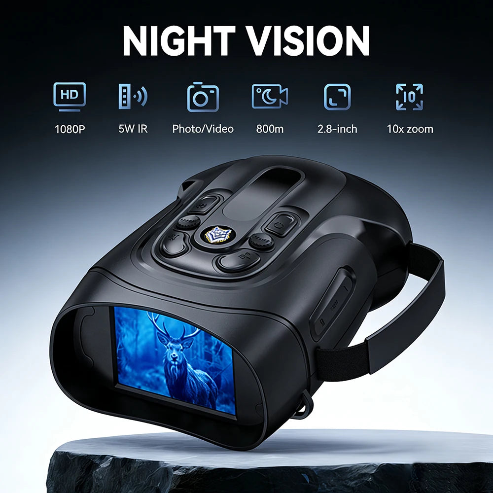 Digital Night Vision Binoculars with Screen (Photo & Video)