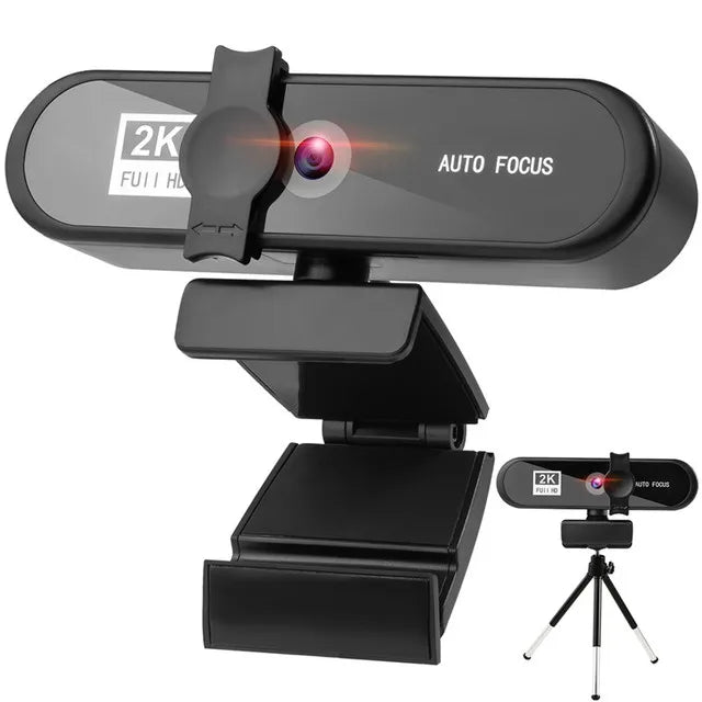 Autofocus Webcam with Microphone for Streaming & Video Calls