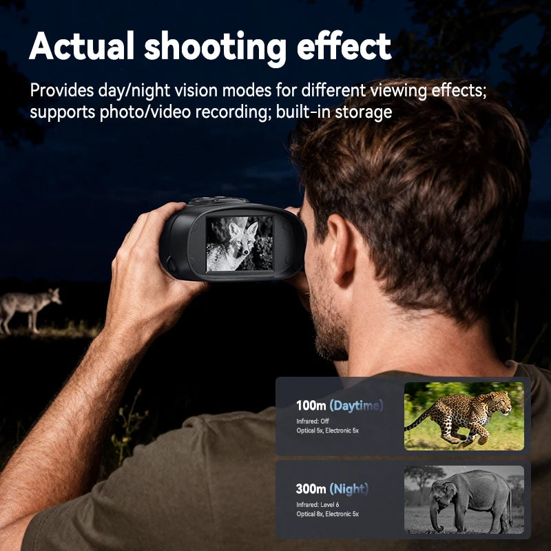 Digital Night Vision Binoculars with Screen (Photo & Video)
