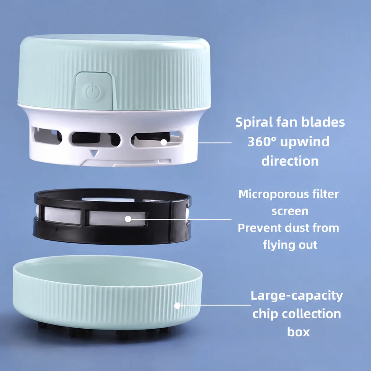 Cute Mini Desktop Vacuum for Desk Crumbs