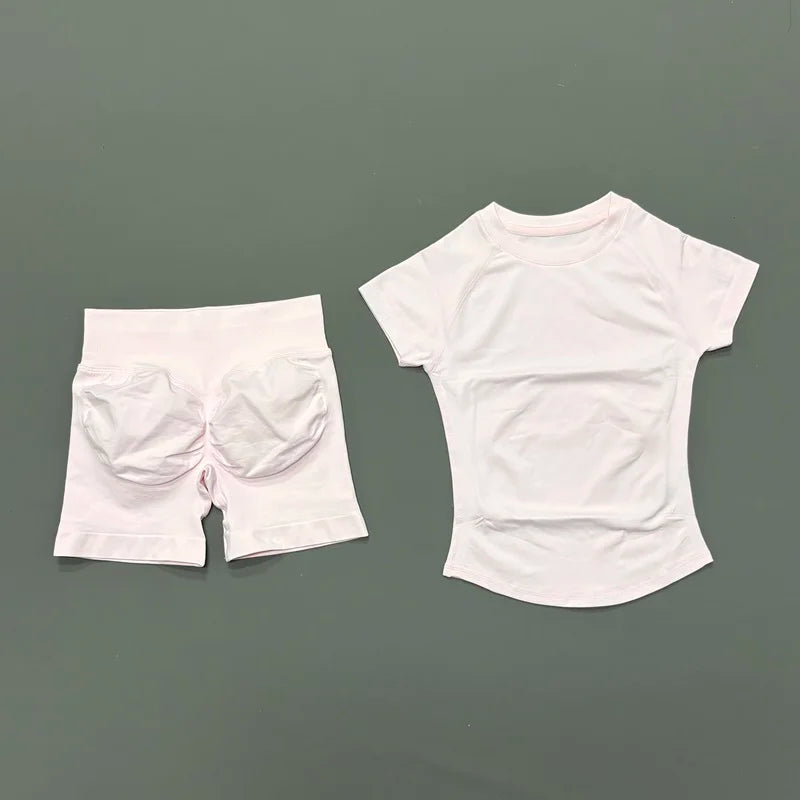 Women's Seamless 2-Piece Workout Set (Black)