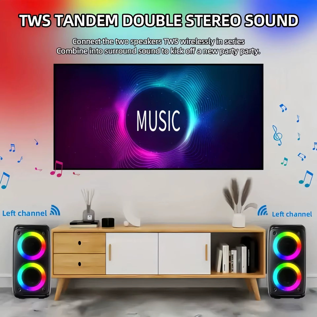 Portable Bluetooth Karaoke Speaker with Microphone