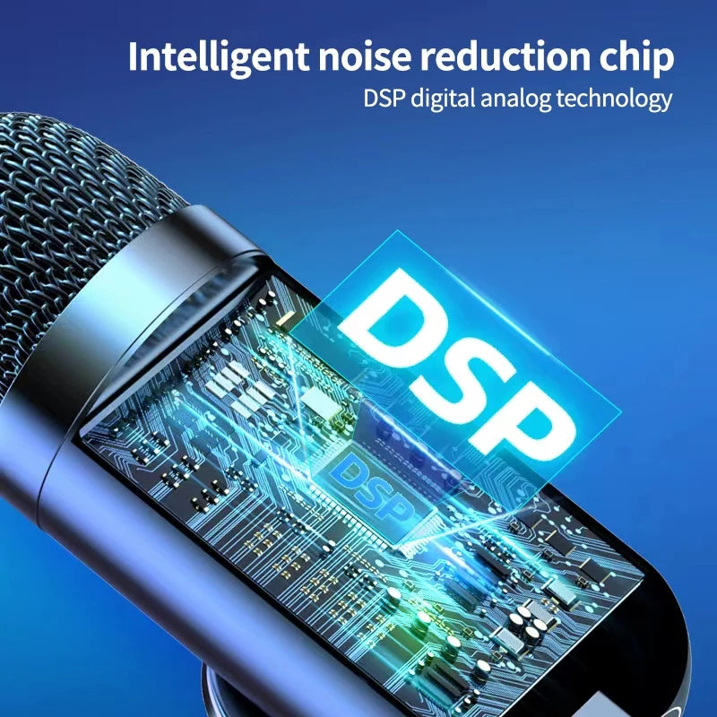 RGB USB Condenser Desktop Microphone for Streaming & Calls