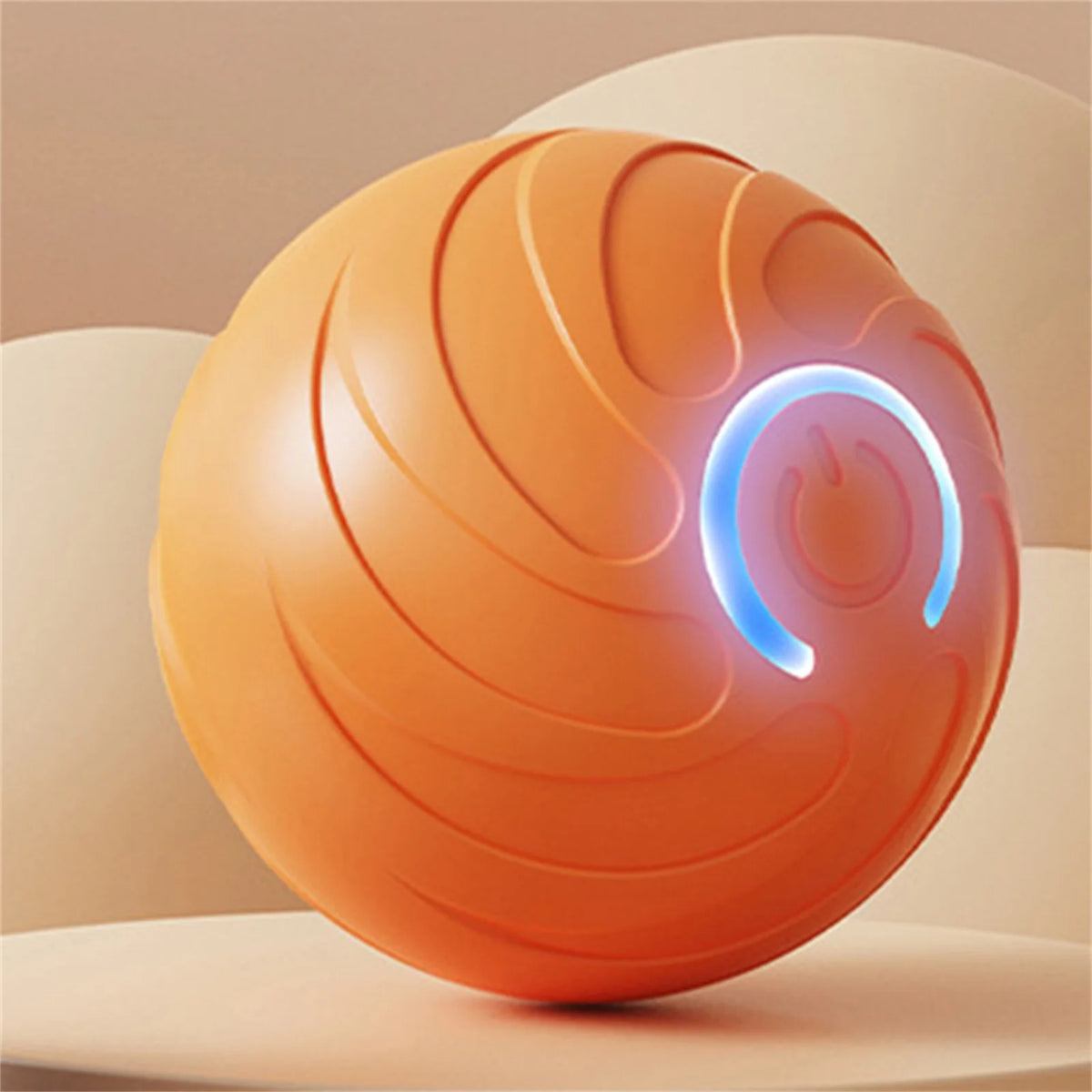 Automatic Rolling Ball Dog Toy - Interactive, LED, Rechargeable