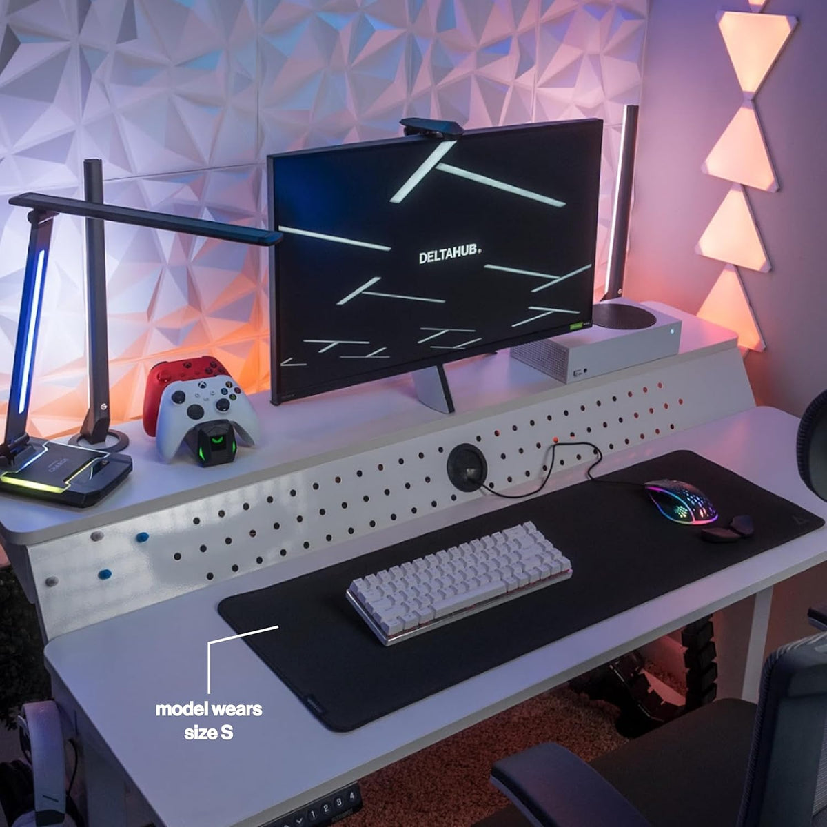 Large Gaming Desk Pad - Waterproof, Non-Slip Neoprene Mouse Mat