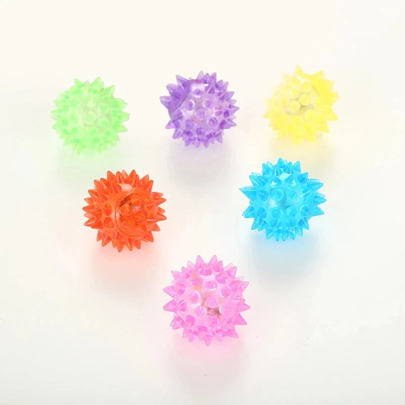 LED Rolling Cat Ball - Glowing Colorful Pet Toy