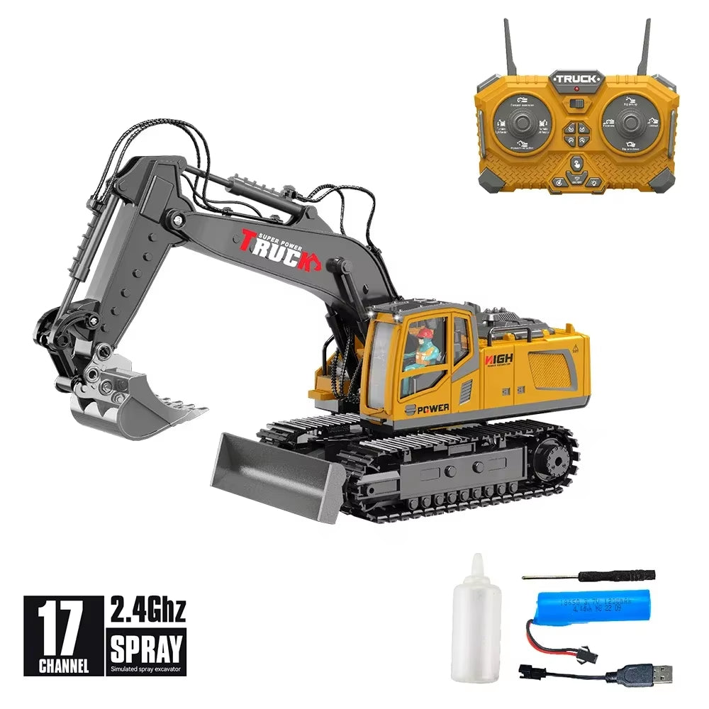 1:18 Alloy RC Excavator (17-Channel)
