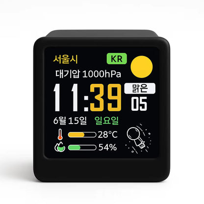 Mini Wi-Fi Weather Station Desk Display