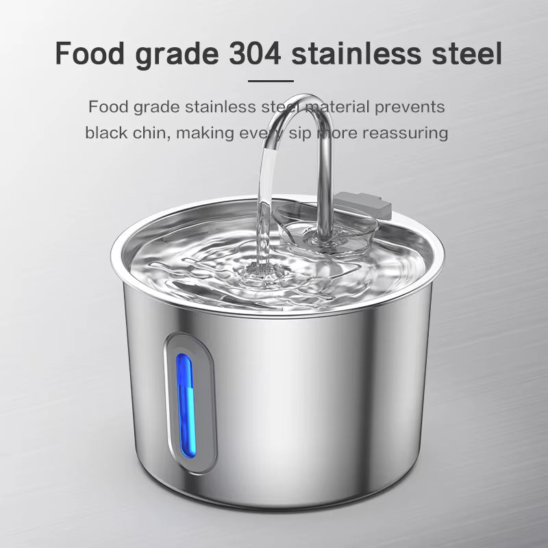Stainless Steel Cat Water Fountain