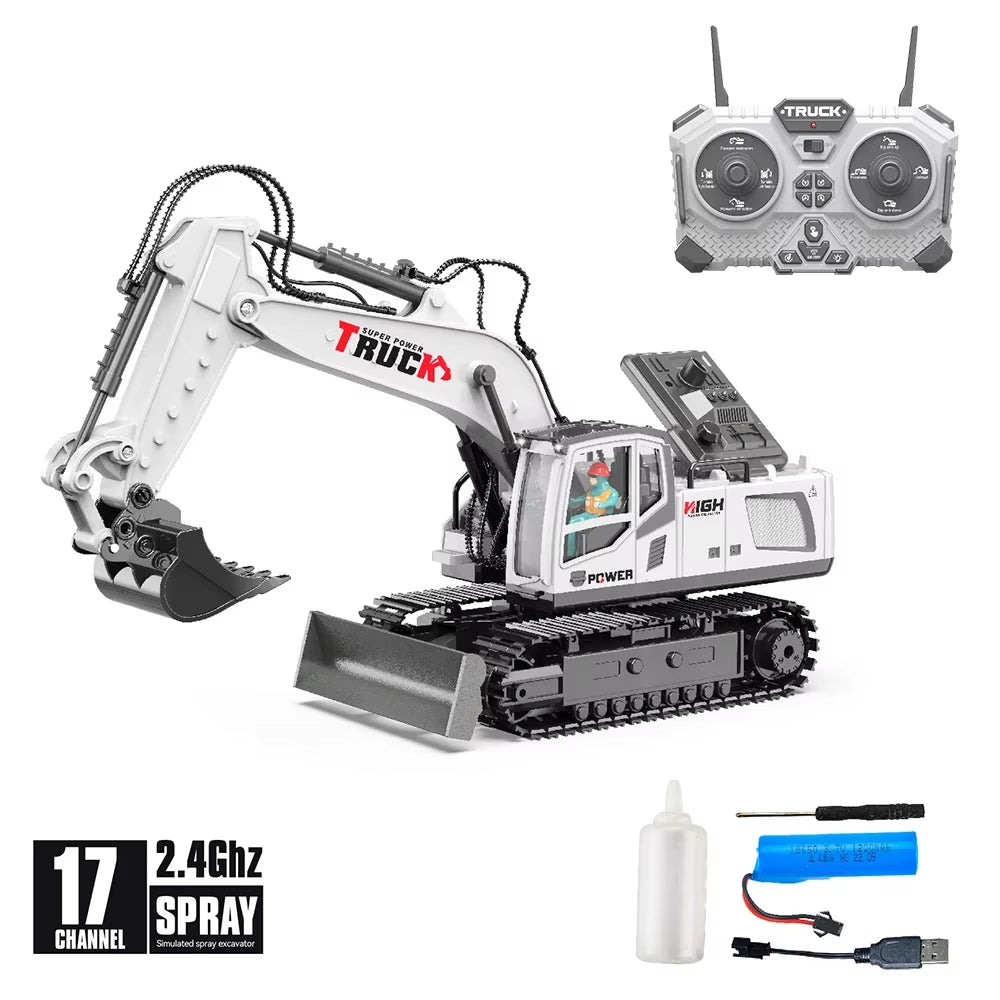 1:18 Alloy RC Excavator (17-Channel)