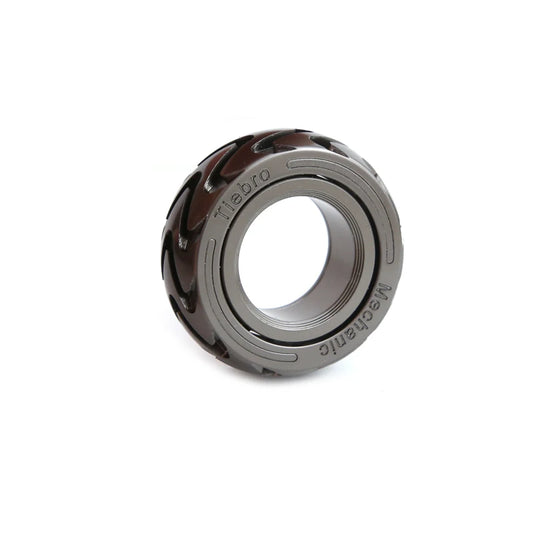 Stainless steel ratchet fidget ring