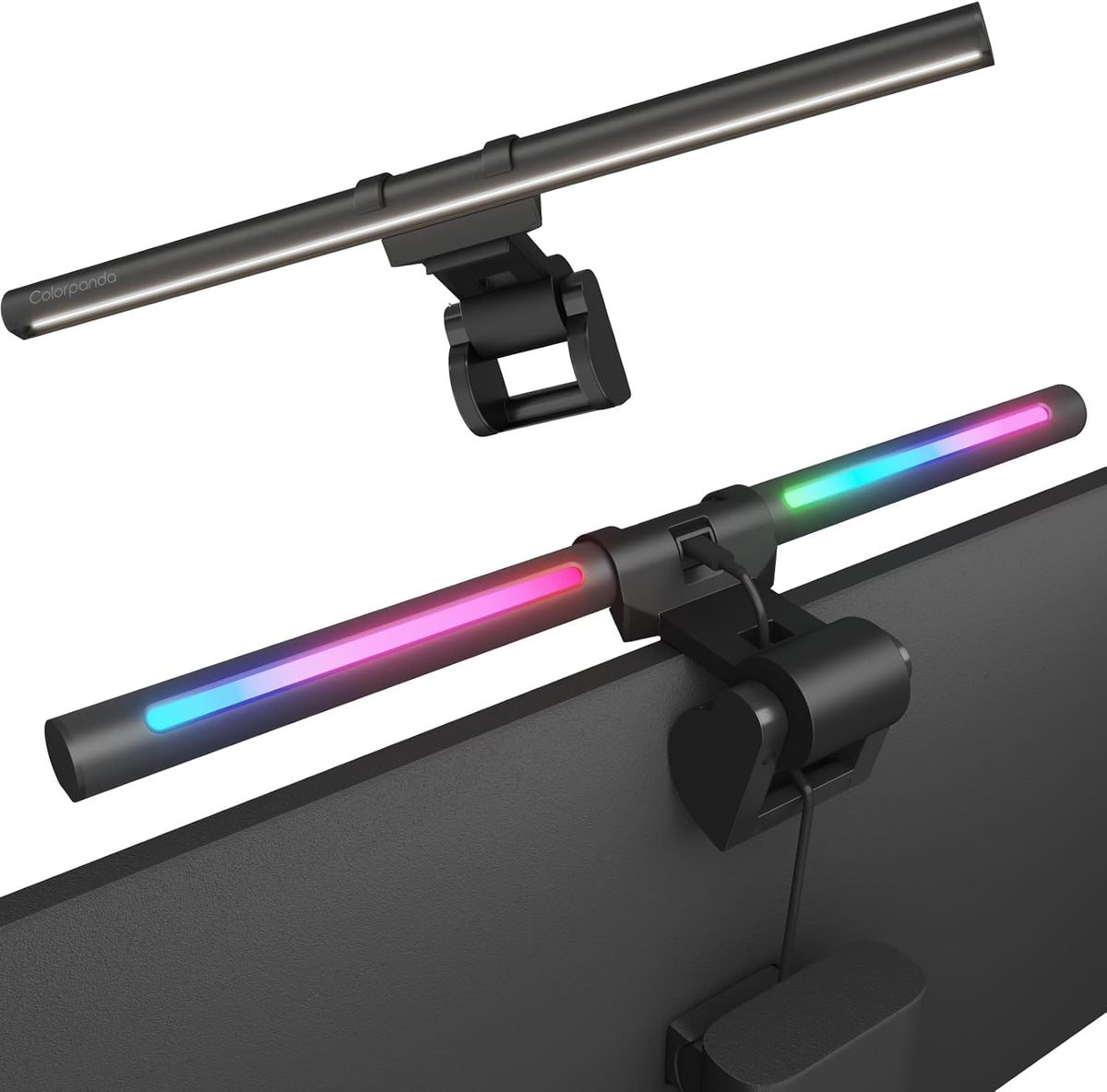 RGB Monitor Light Bar with USB Desk Lamp