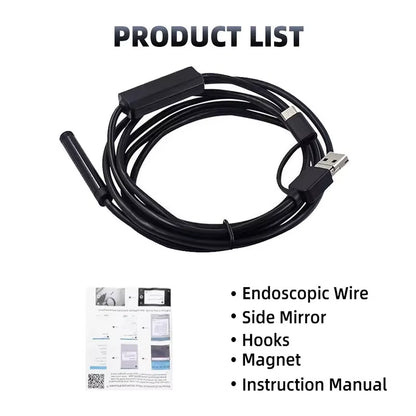 Articulating Snake Inspection Camera for Phone (USB-C, Two-Way Tip)