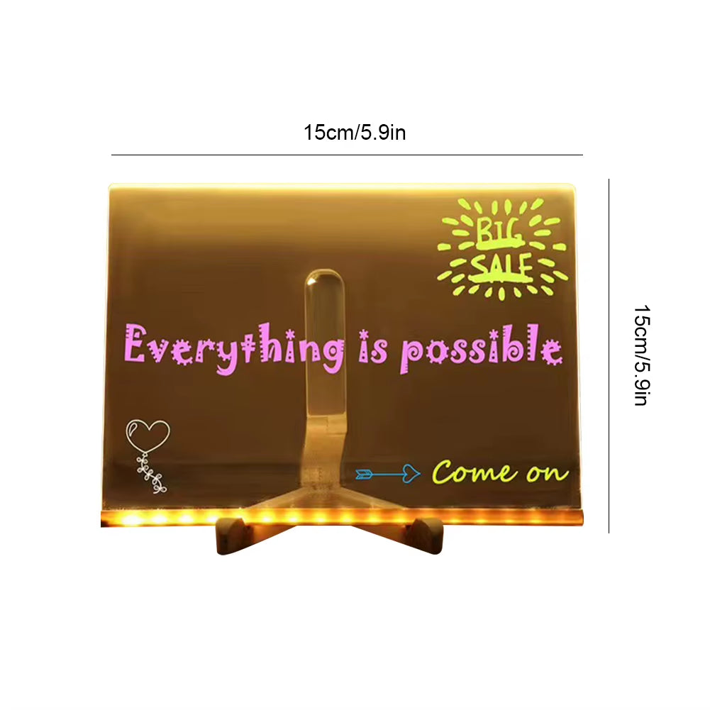 Light-Up Acrylic LED Message Board