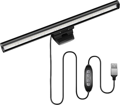 Portable USB Laptop Monitor Light Bar - 3 Color Temperatures, 10 Brightness Levels