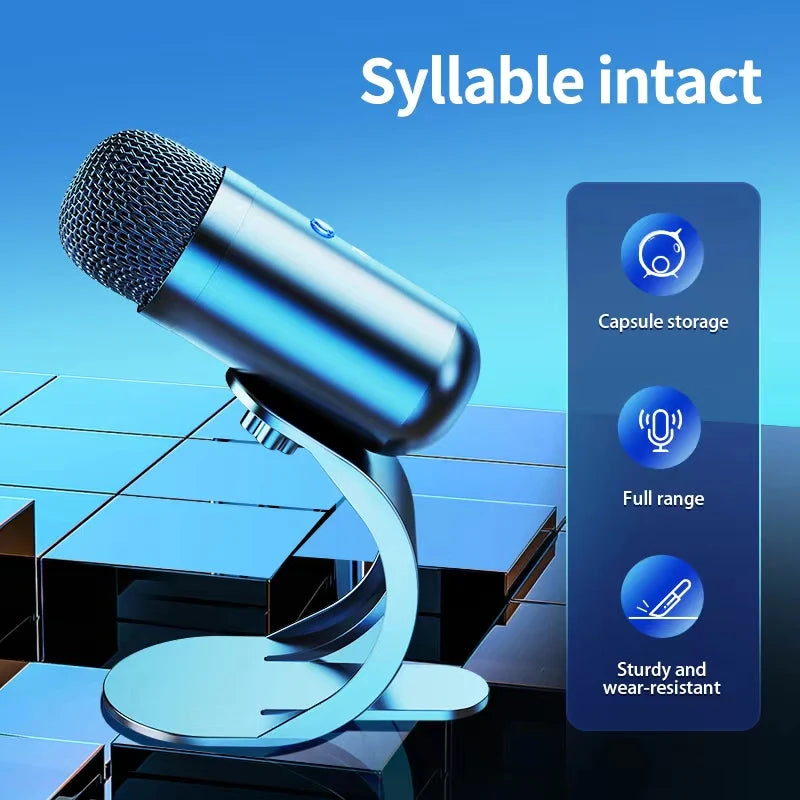 RGB USB Condenser Desktop Microphone for Streaming & Calls