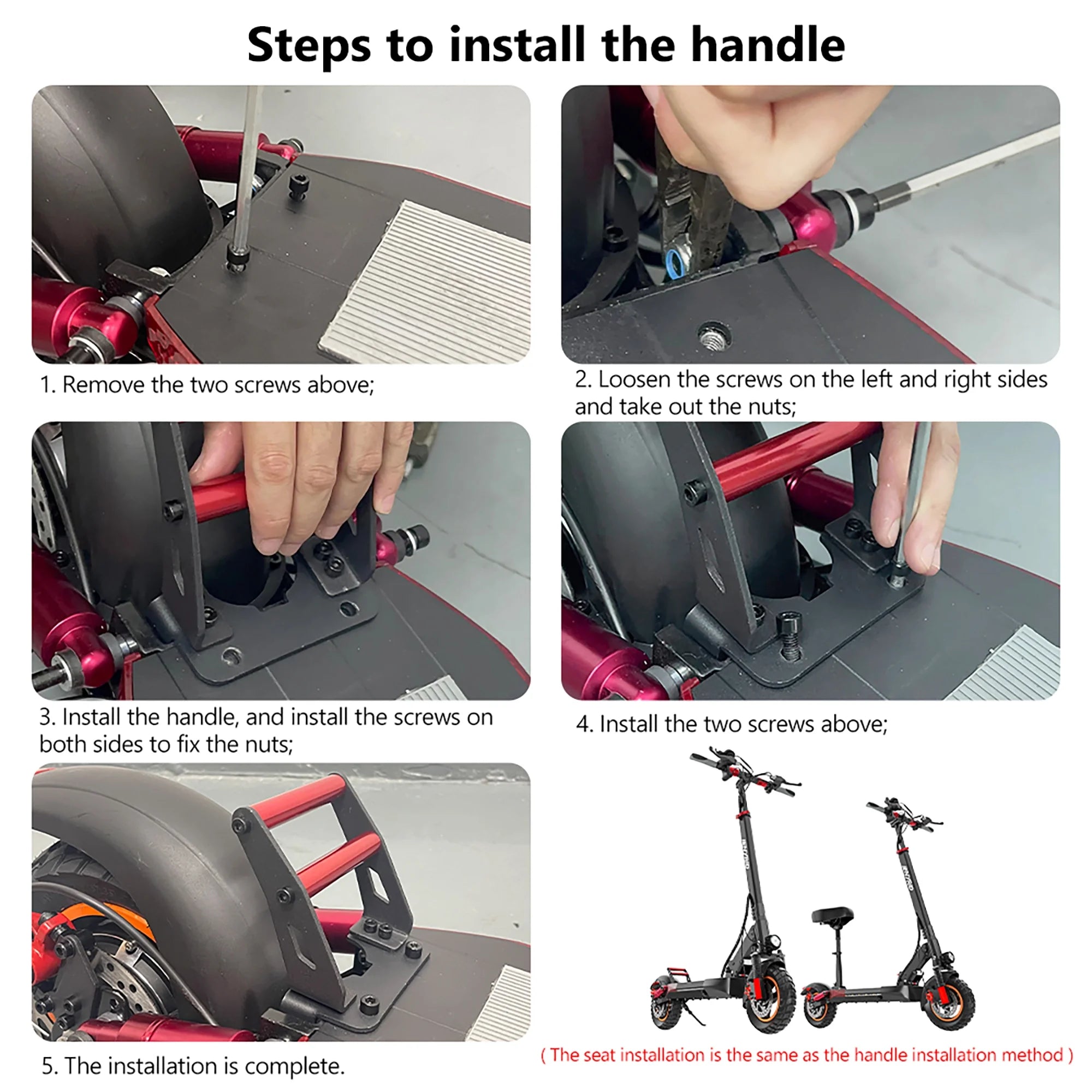 600W Adult Electric Scooter for Commuting Shopping, 48V Folding Electric Skateboard for Women Men with Seat & LED Headlight, 10" Tire