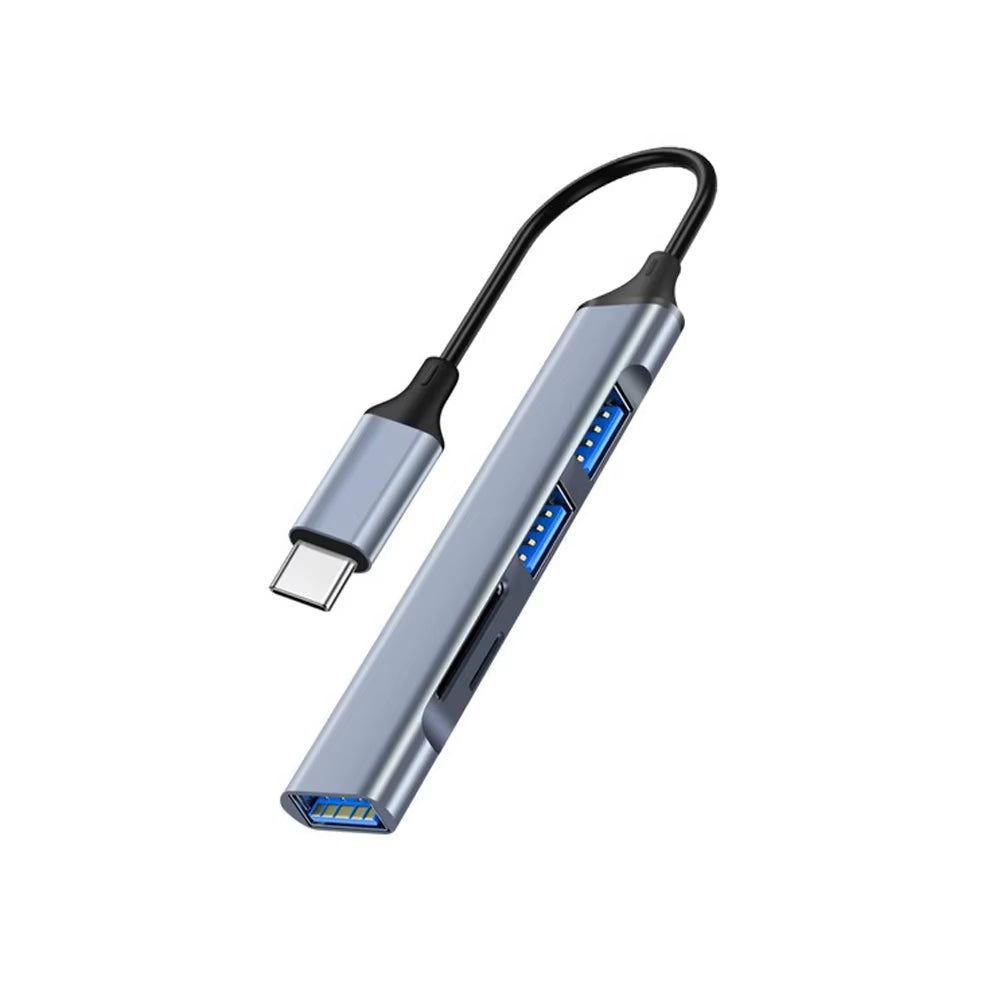 Aluminum USB-C Hub with SD/TF Card Reader