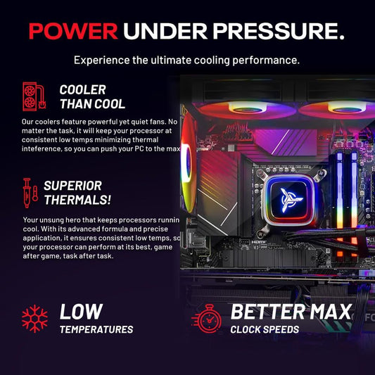 Skytech Gaming King 95 Gaming PC, Intel Ultra 7 270K plus 5.4Ghz, NVIDIA RTX 5080 16GB VRAM, 1TB Gen4 Nvme SSD, 32GB DDR5 RAM 6000, 850W Gold ATX 3 PSU, 360 ARGB AIO, Wi-Fi 6, Windows 11, Desktop