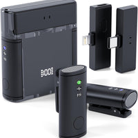 Wireless Lavalier Microphone Kit, Lightning & USB-C Receivers, 22H