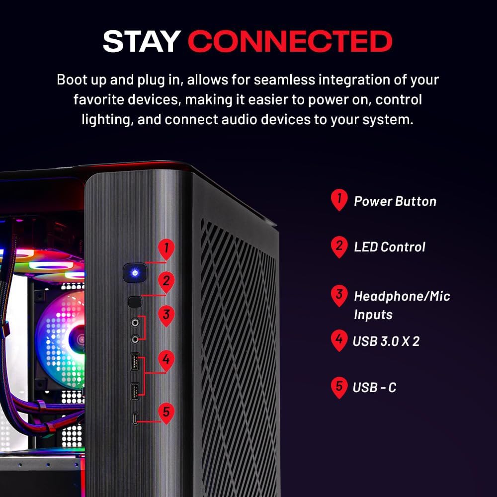 Skytech Gaming King 95 Gaming PC, Intel Ultra 7 270K plus 5.4Ghz, NVIDIA RTX 5080 16GB VRAM, 1TB Gen4 Nvme SSD, 32GB DDR5 RAM 6000, 850W Gold ATX 3 PSU, 360 ARGB AIO, Wi-Fi 6, Windows 11, Desktop
