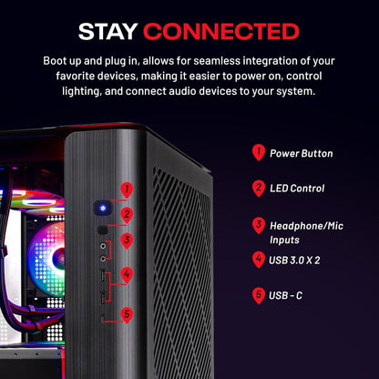 Skytech Gaming King 95 Gaming PC, Intel Ultra 7 270K plus 5.4Ghz, NVIDIA RTX 5080 16GB VRAM, 1TB Gen4 Nvme SSD, 32GB DDR5 RAM 6000, 850W Gold ATX 3 PSU, 360 ARGB AIO, Wi-Fi 6, Windows 11, Desktop