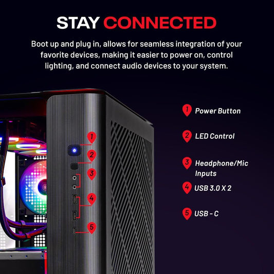 Skytech Gaming King 95 Gaming PC, Intel Ultra 7 270K plus 5.4Ghz, NVIDIA RTX 5080 16GB VRAM, 1TB Gen4 Nvme SSD, 32GB DDR5 RAM 6000, 850W Gold ATX 3 PSU, 360 ARGB AIO, Wi-Fi 6, Windows 11, Desktop