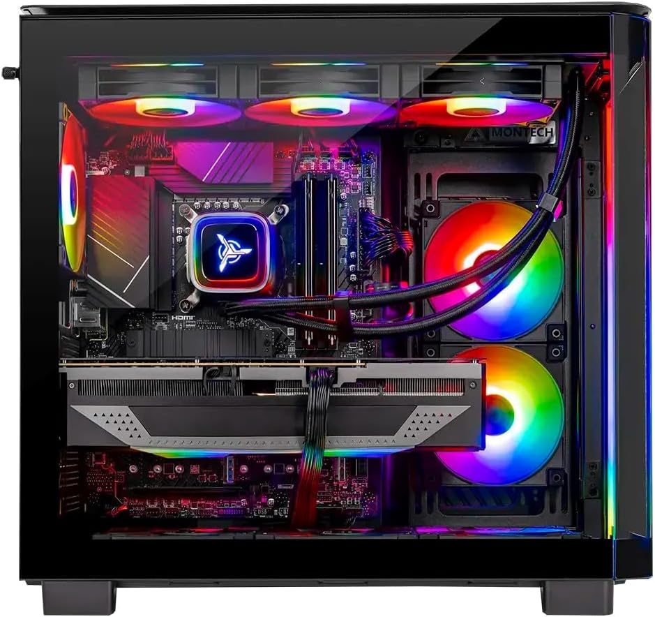 Skytech Gaming King 95 Gaming PC, Intel Ultra 7 270K plus 5.4Ghz, NVIDIA RTX 5080 16GB VRAM, 1TB Gen4 Nvme SSD, 32GB DDR5 RAM 6000, 850W Gold ATX 3 PSU, 360 ARGB AIO, Wi-Fi 6, Windows 11, Desktop