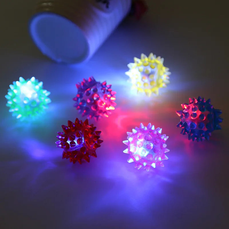 LED Rolling Cat Ball - Glowing Colorful Pet Toy