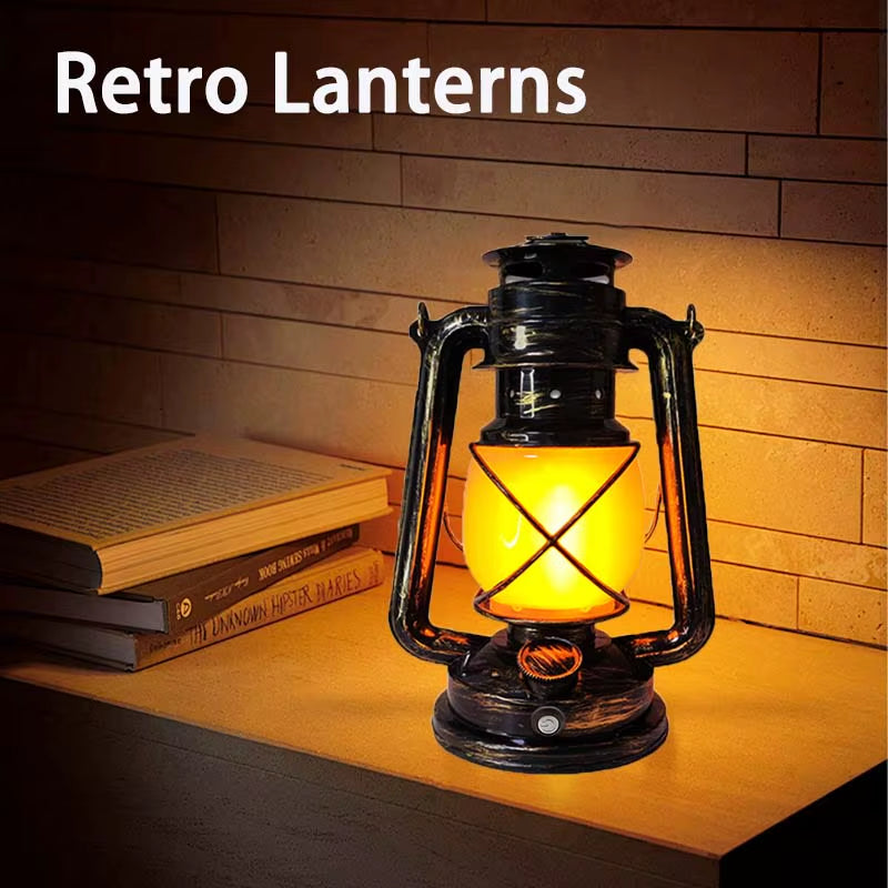 Vintage-Style LED Lantern
