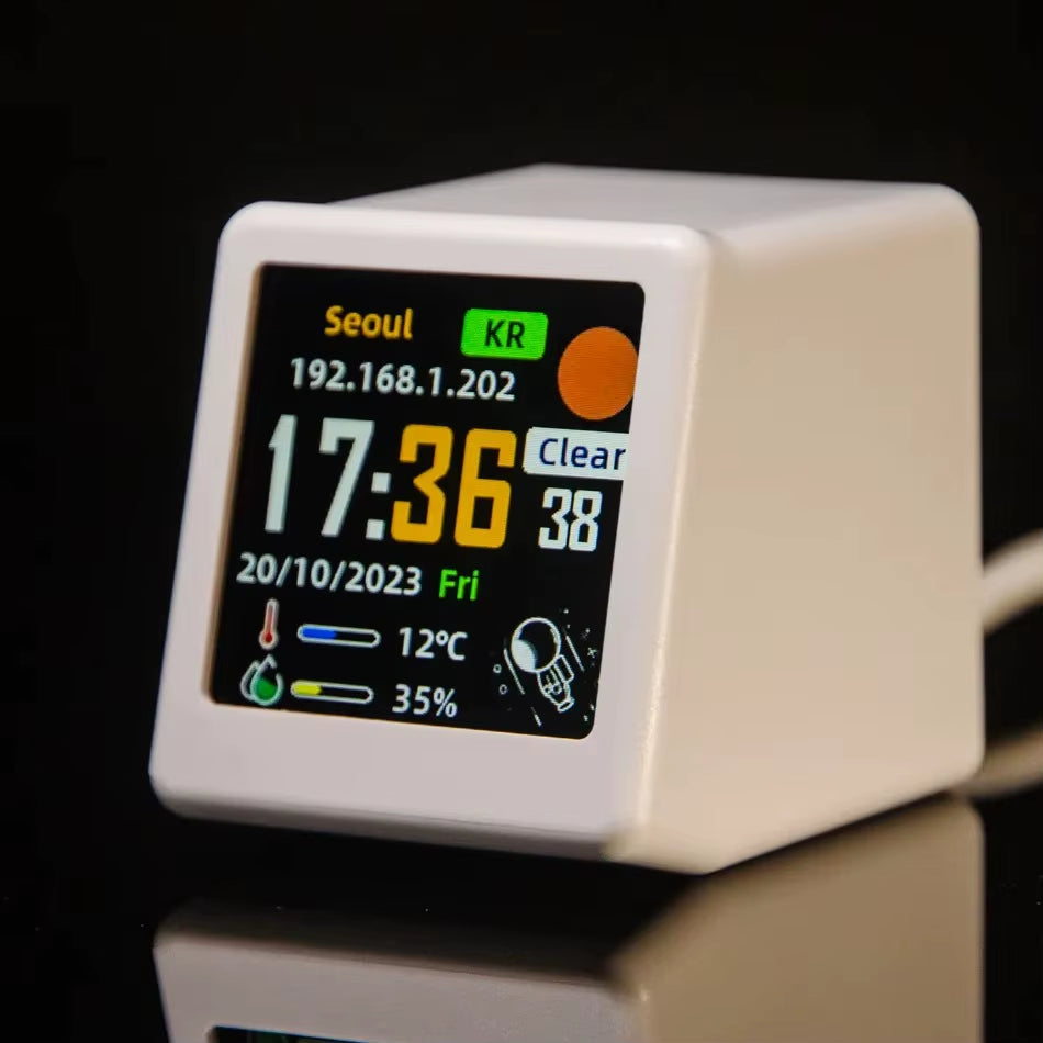 Mini Wi-Fi Weather Station Desk Display