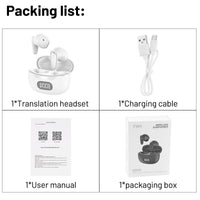 2025 AI Translation Earbuds Language Translation Device 144 Languages & Accents