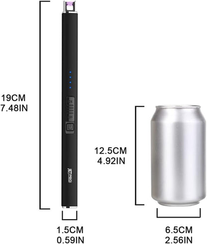 Electric Arc Windproof Lighter - Flameless USB Rechargeable with Safety Lock