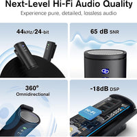 Wireless Lavalier Microphone Kit, Lightning & USB-C Receivers, 22H