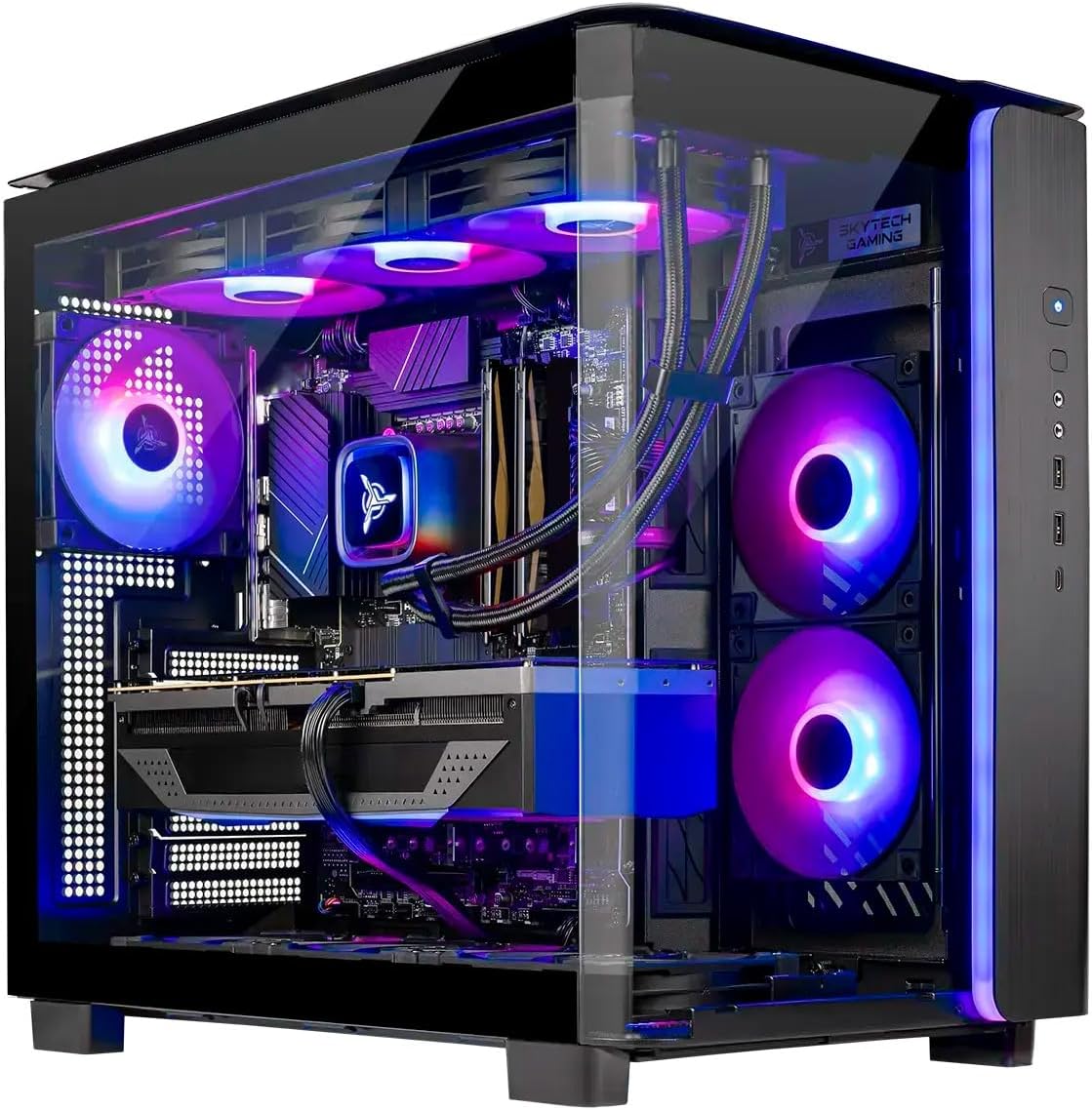 Skytech Gaming King 95 Gaming PC, Intel Ultra 7 270K plus 5.4Ghz, NVIDIA RTX 5080 16GB VRAM, 1TB Gen4 Nvme SSD, 32GB DDR5 RAM 6000, 850W Gold ATX 3 PSU, 360 ARGB AIO, Wi-Fi 6, Windows 11, Desktop