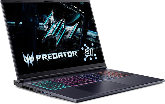 Acer Predator Helios Neo 18 AI Gaming Laptop | Intel Core Ultra 9 Processor 275HX | NVIDIA Geforce RTX 5070 Ti | 18" WQXGA 240Hz G-SYNC | 32GB DDR5 | 2TB Gen 4 SSD | Killer Wi-Fi 6E | PHN18-72-9474