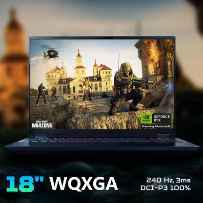 Acer Predator Helios Neo 18 AI Gaming Laptop | Intel Core Ultra 9 Processor 275HX | NVIDIA Geforce RTX 5070 Ti | 18" WQXGA 240Hz G-SYNC | 32GB DDR5 | 2TB Gen 4 SSD | Killer Wi-Fi 6E | PHN18-72-9474