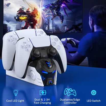 Dual Controller Charging Dock – DualSense-Style / Type-C Compatible