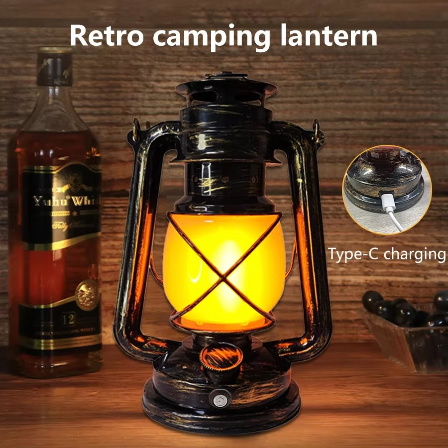 Vintage-Style LED Lantern