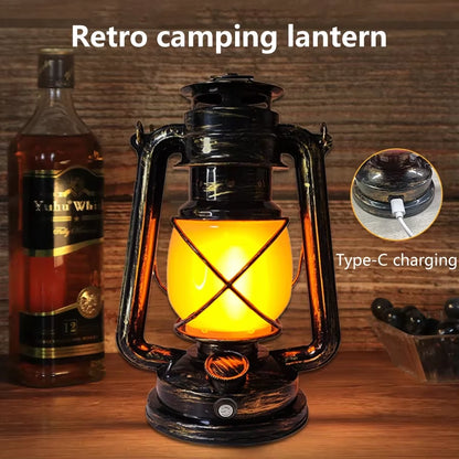 Vintage-Style LED Lantern