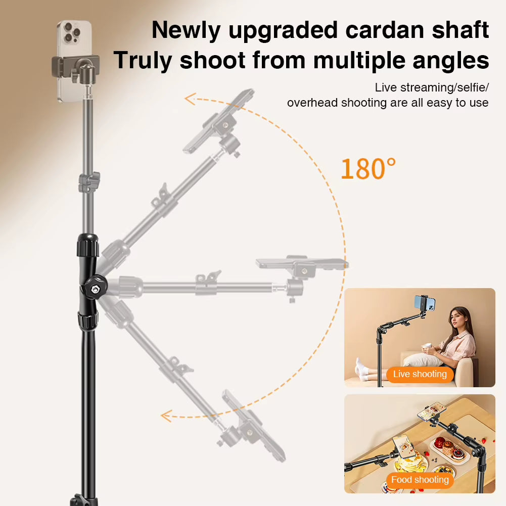 Adjustable Phone Tripod Stand for Live Stream & Video Recording
