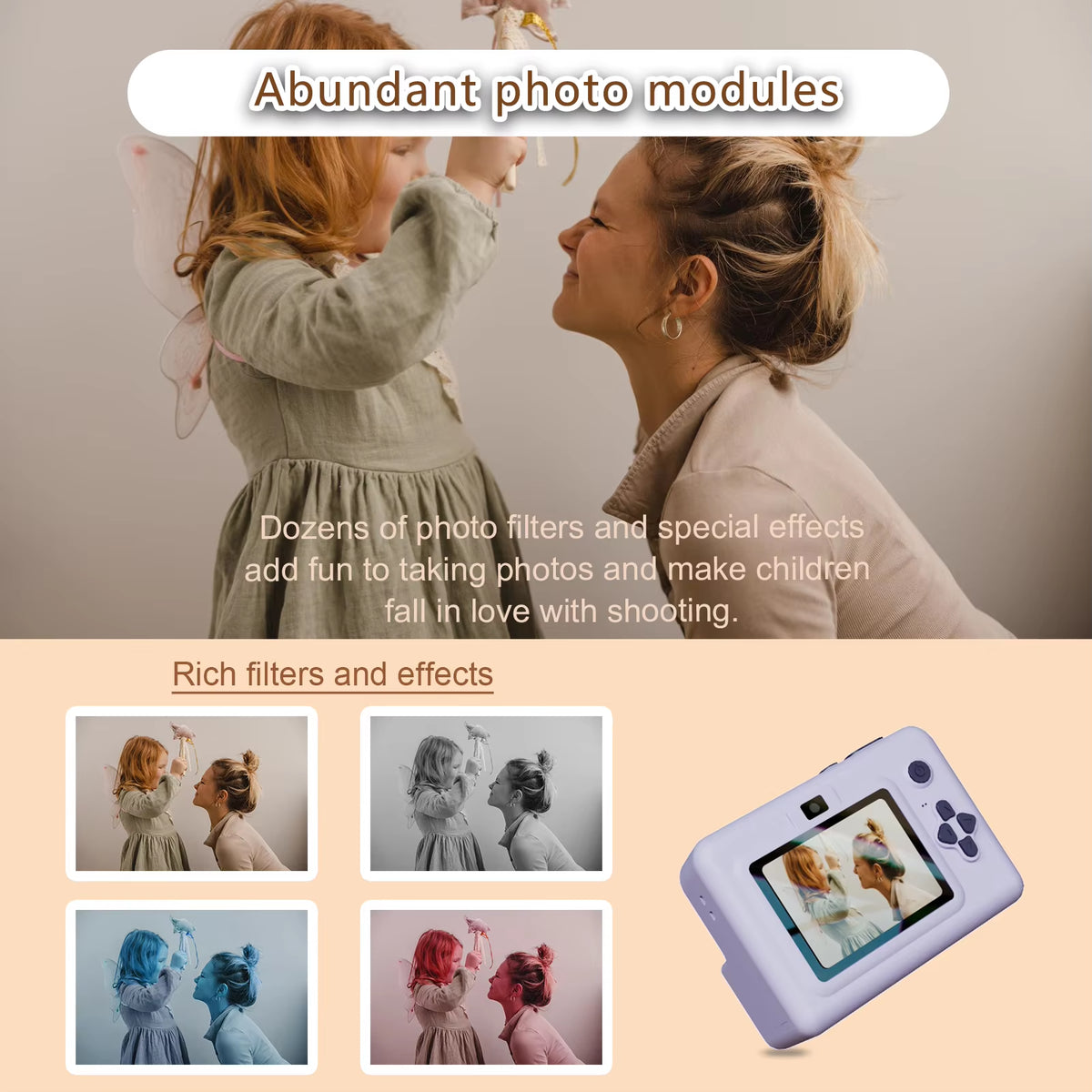 Kids Instant-Print Camera